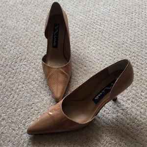 Mima Camel colored mud- high heels